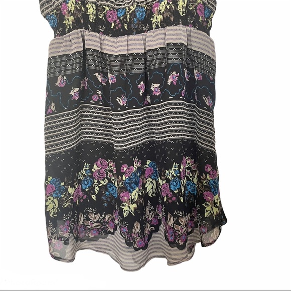 Free People Lace Up Falling for Georgette Mini Dress size XS - Picture 3 of 6